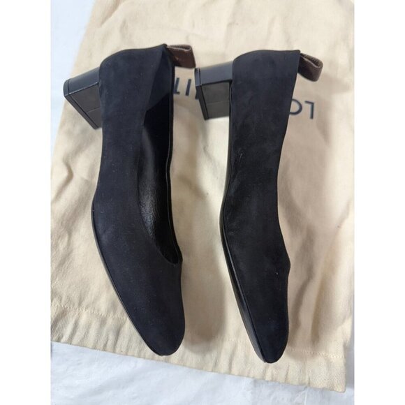 Louis Vuitton Black Suede Revival Ballet Flats Size 37 - Picture 6 of 16